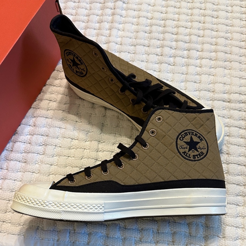 Converse Cozy Utility Unisex Quilted Sand Dune High-Top Sneakers M 8 W 10 NIB